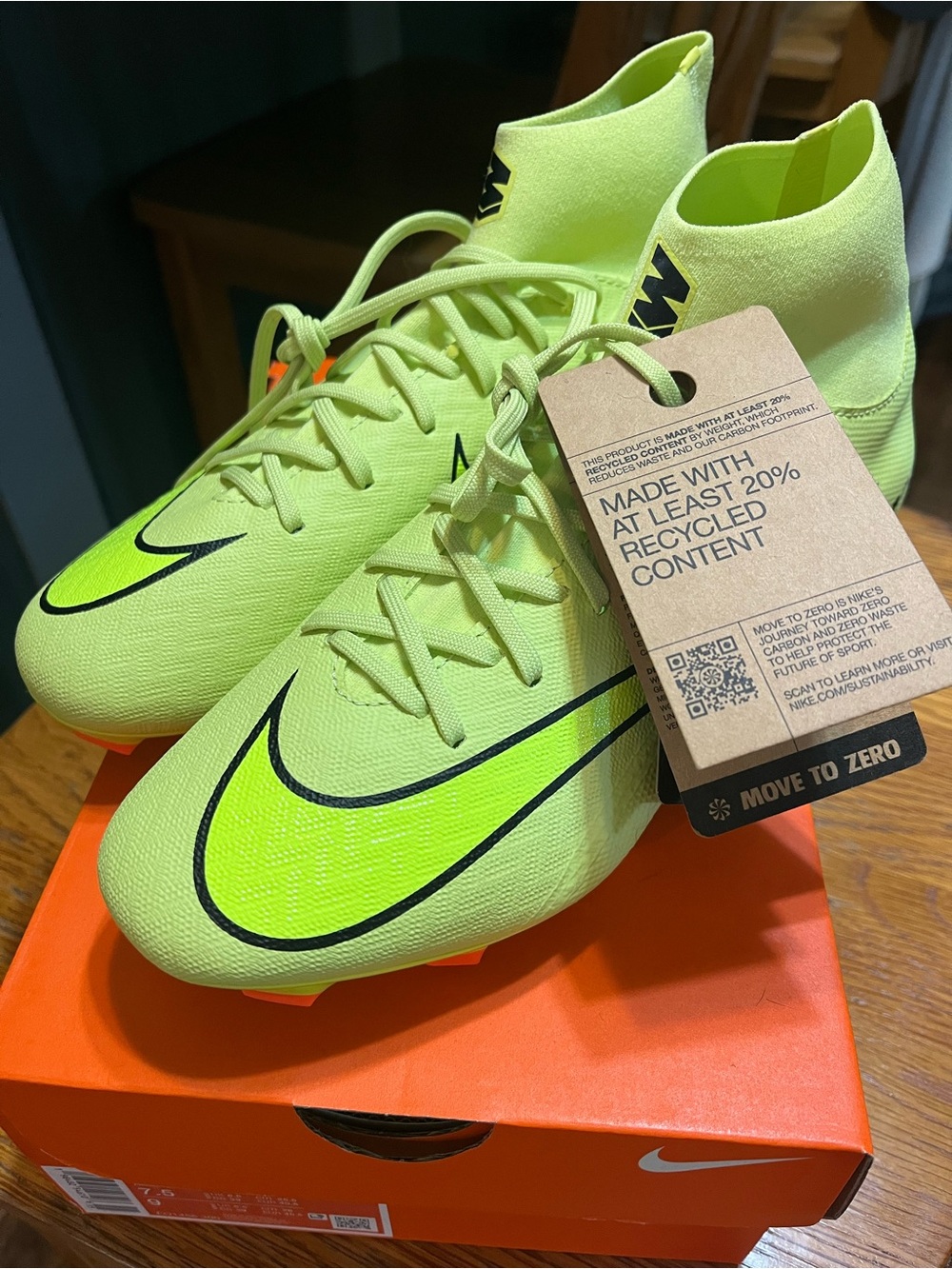 Nike Mercurial Superfly High-Top Cleats Limelight/Volt/Crimson